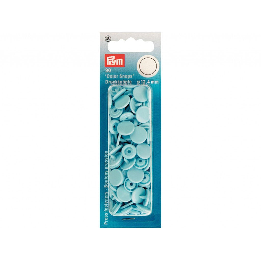 Prym Non-sew Color Snaps - Ø12.4 - Lys blå