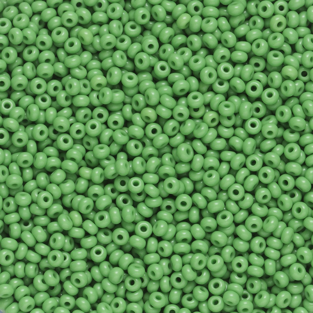 Rocaillesperle 9/0 - Lys.Grønn Opak