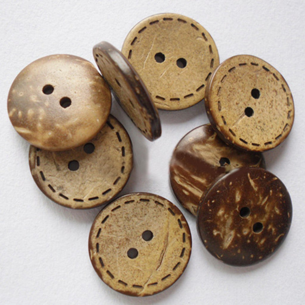 Knapp i Kokos, 20mm - Burly Wood