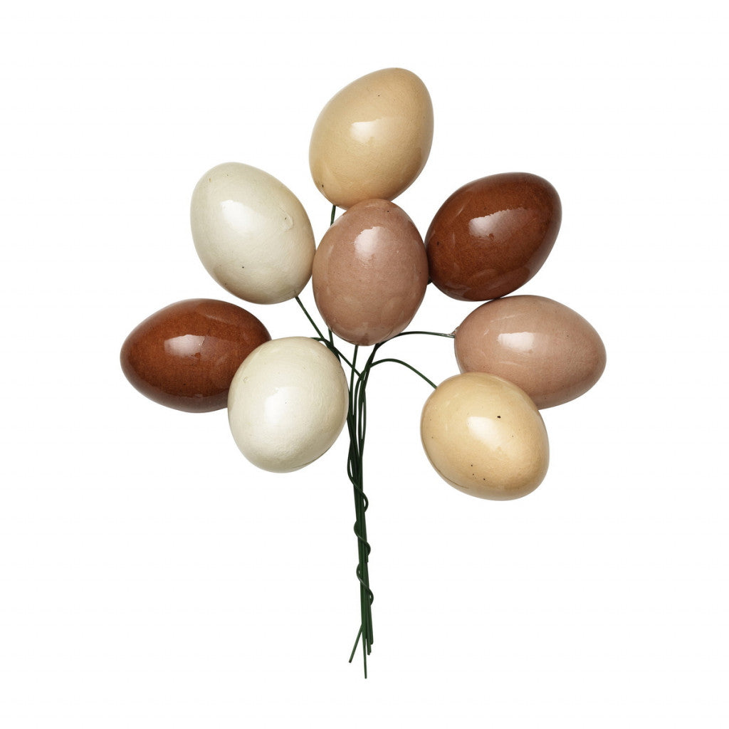 Vattegg 8stk - Naturfarger