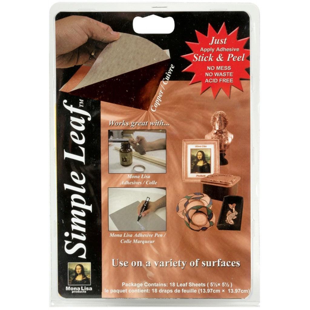 Bladkobber - Simple Leaf - På vokspapir - (13,9cm x 13,9cm) - 5.5"X5.5" 18/Pkg-Copper - HobbyHimmelen