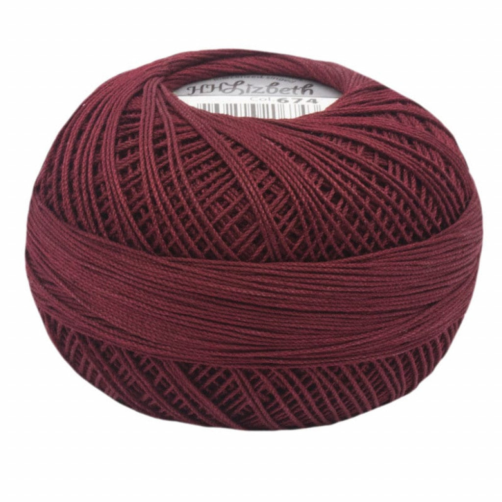 Handy Hands Lizbeth Nuperellegarn, Size 10 - Garnet Dk