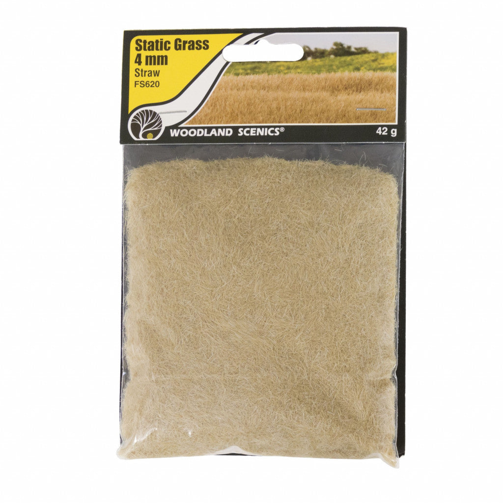 Woodland Scenic Static Grass 4mm - Straw
