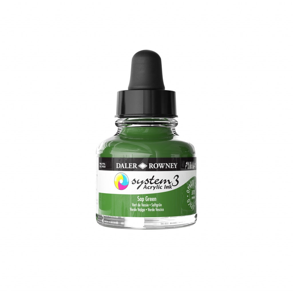 Daler Rowney - System3 Ink 29,5ml - 375 Sap Green
