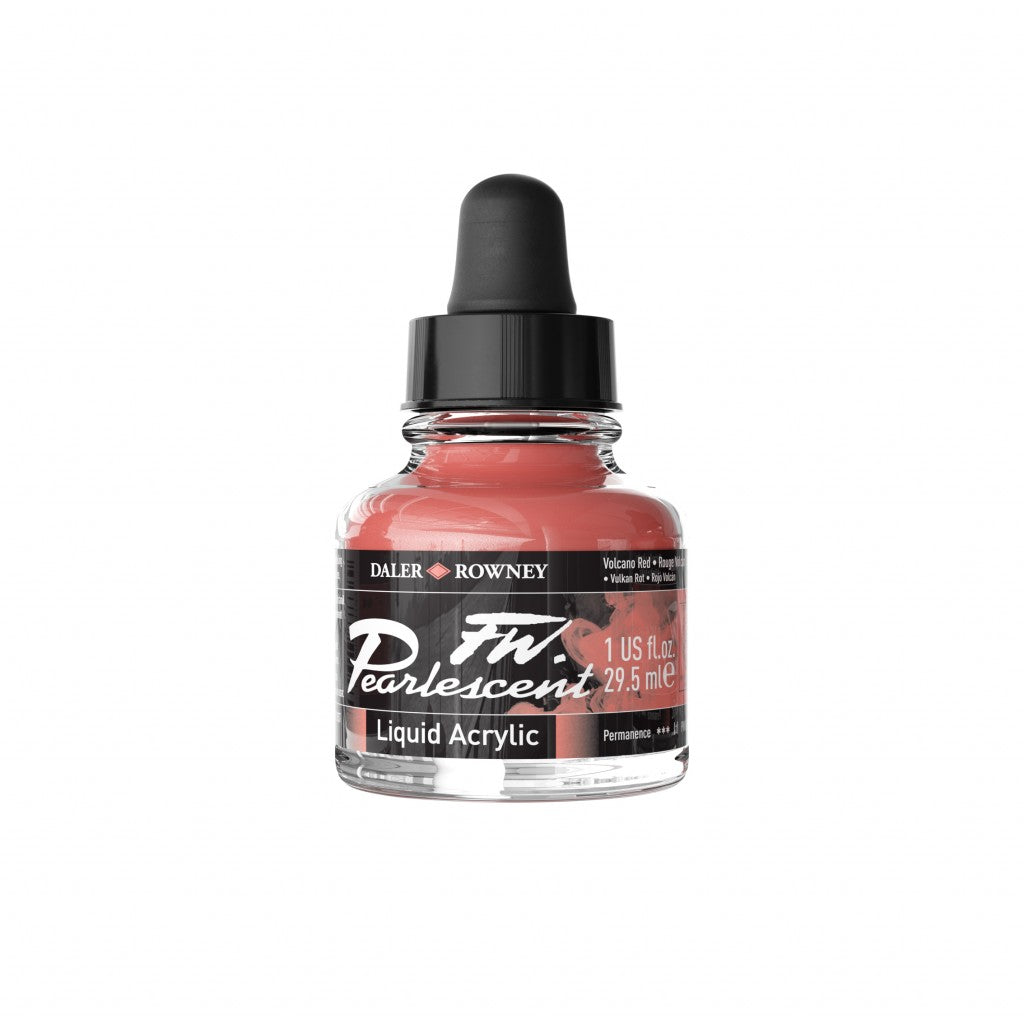 Daler Rowney - FW Pearlescent Ink 29,5ml - 123 Volcano Red