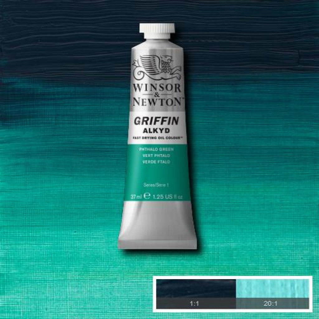 W&N - Griffin Alkyd 37ml - 522 Phthalo Green (Blue Shade)