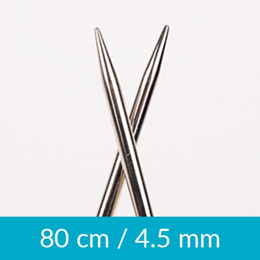 Drops Rundpinne Metall, 80cm - 4.50mm
