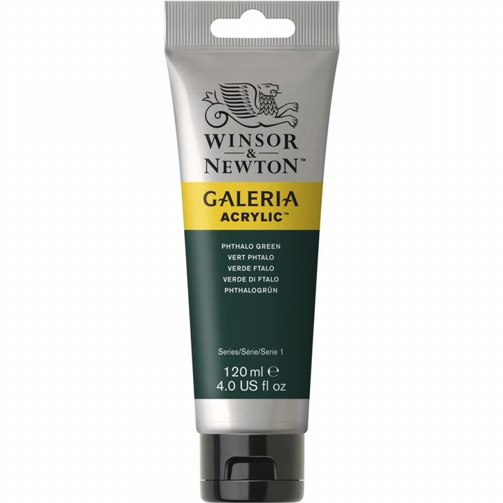 W&N - Galeria Acrylic 120ml - 522 Phthalo Green (Blue Shade)