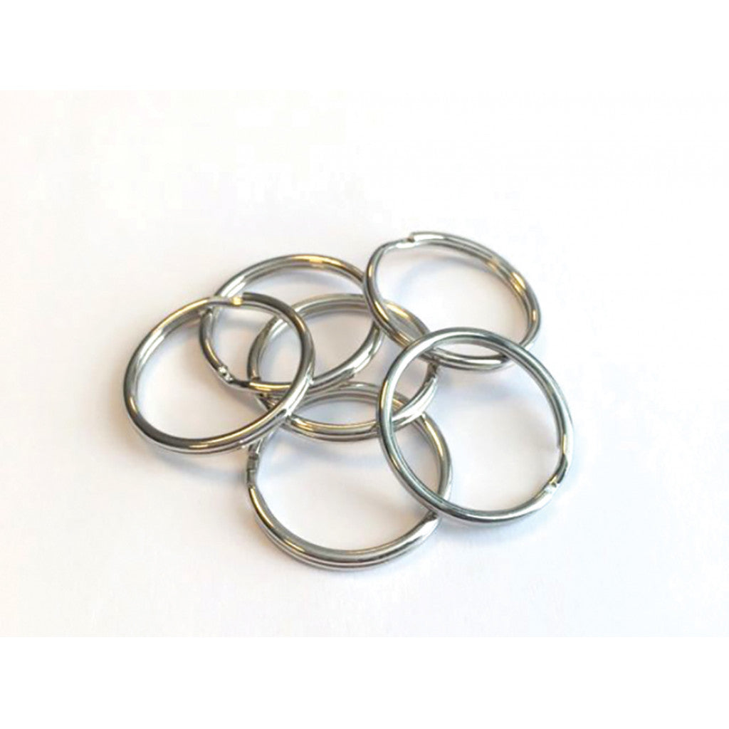 Nøkkelring 25mm - 6stk