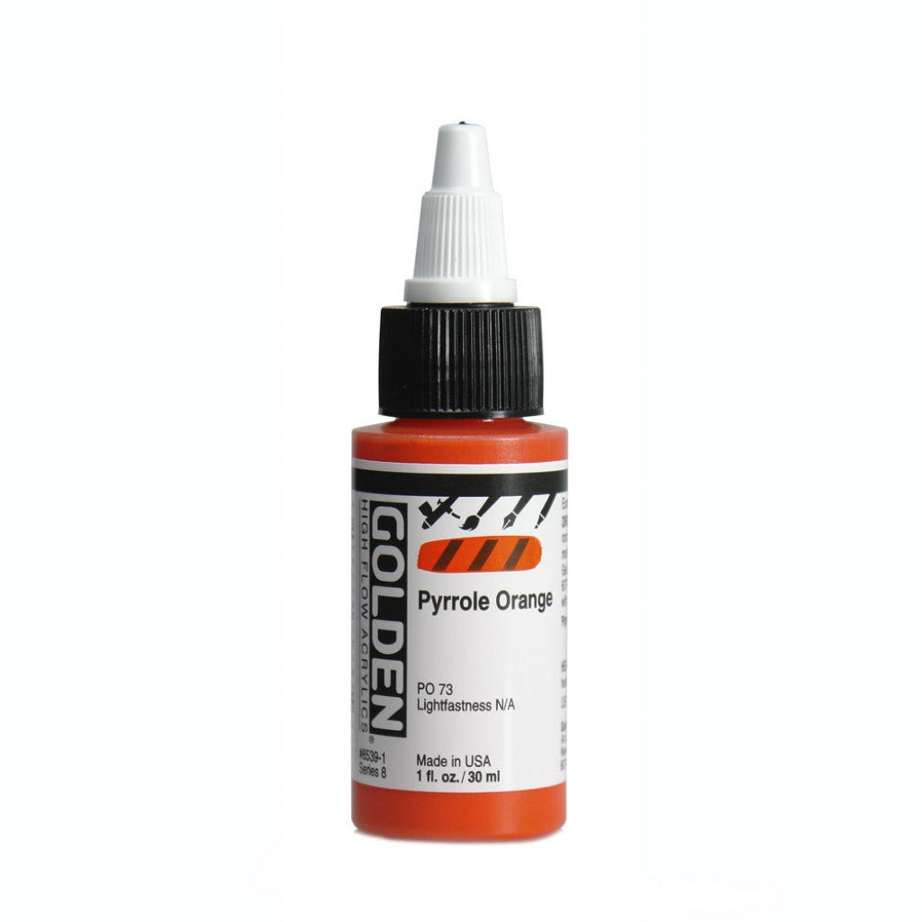 Golden High Flow Acrylics 30ml - Pyrrole Orange