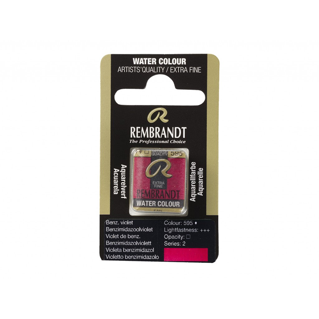 Rembrandt Akvarell Halfpan - Benzimidazolone Violet 595