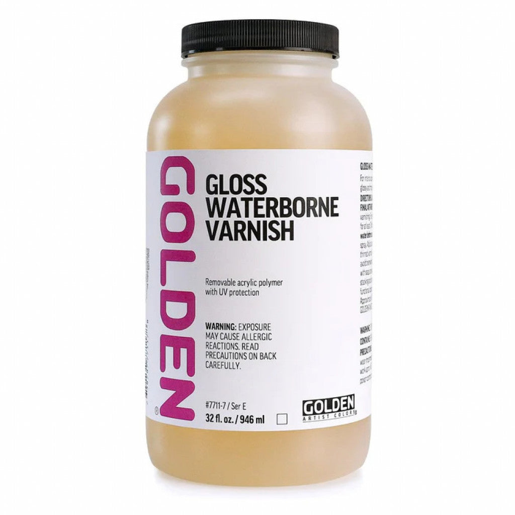 Golden Ferniss - EU7711-7 Waterborne Varnish, Gloss, 946ml -U