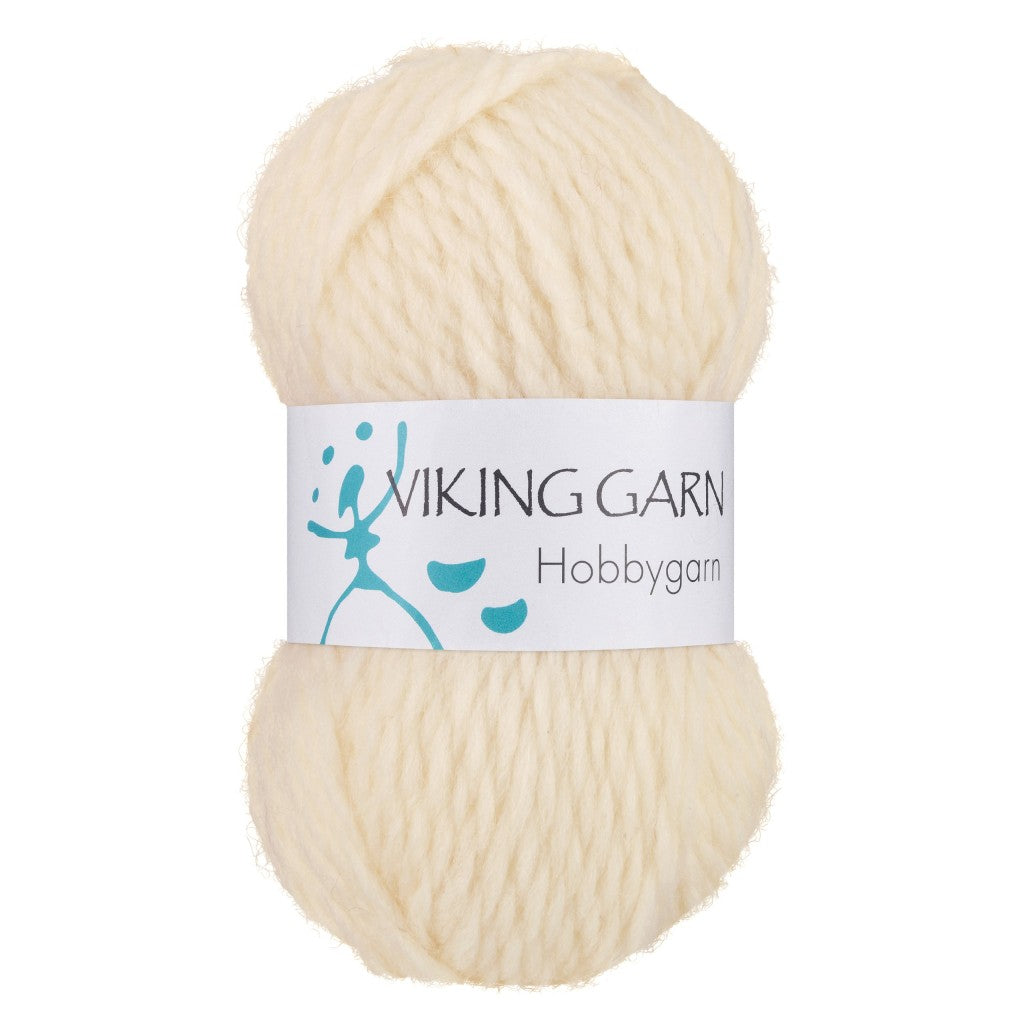 Viking Hobbygarn - 902 Naturhvit