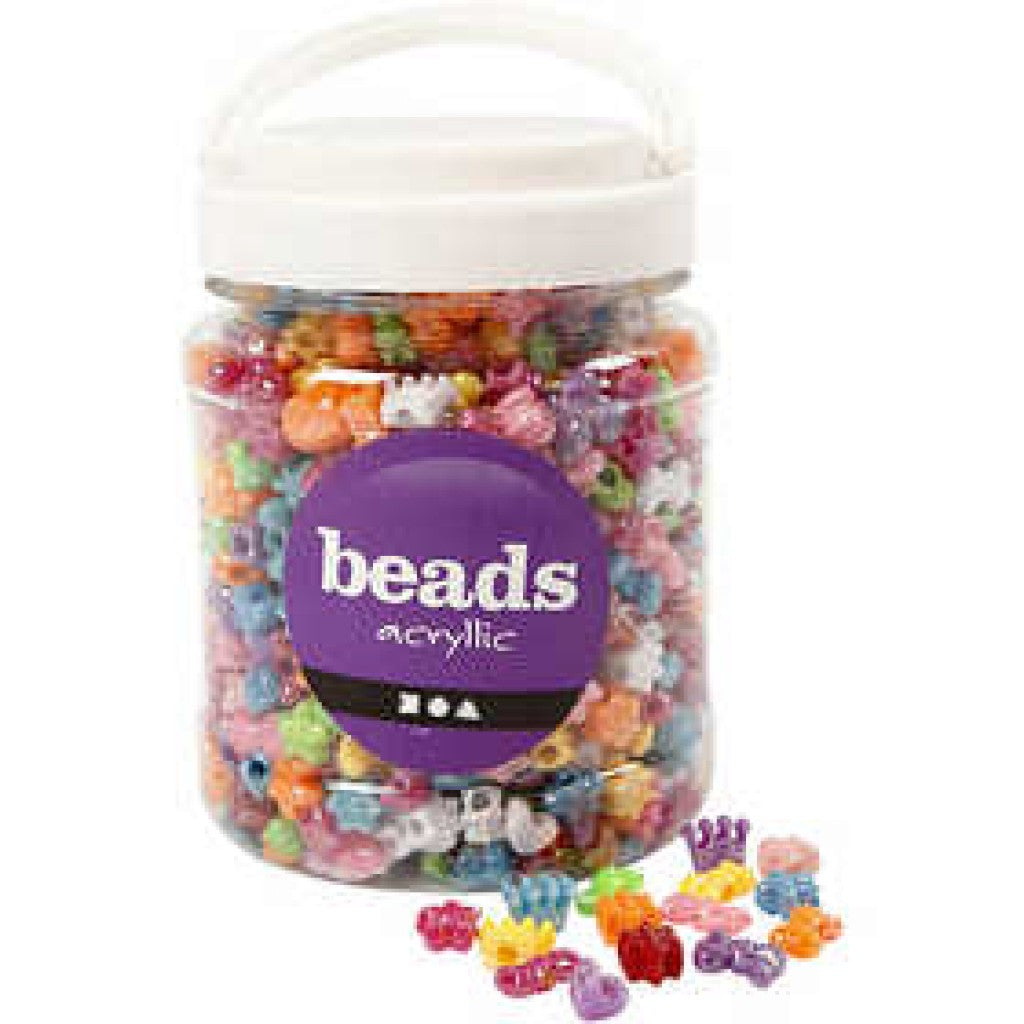 Plastperler - Figurmix, 700 ml, ass. Farger og Former