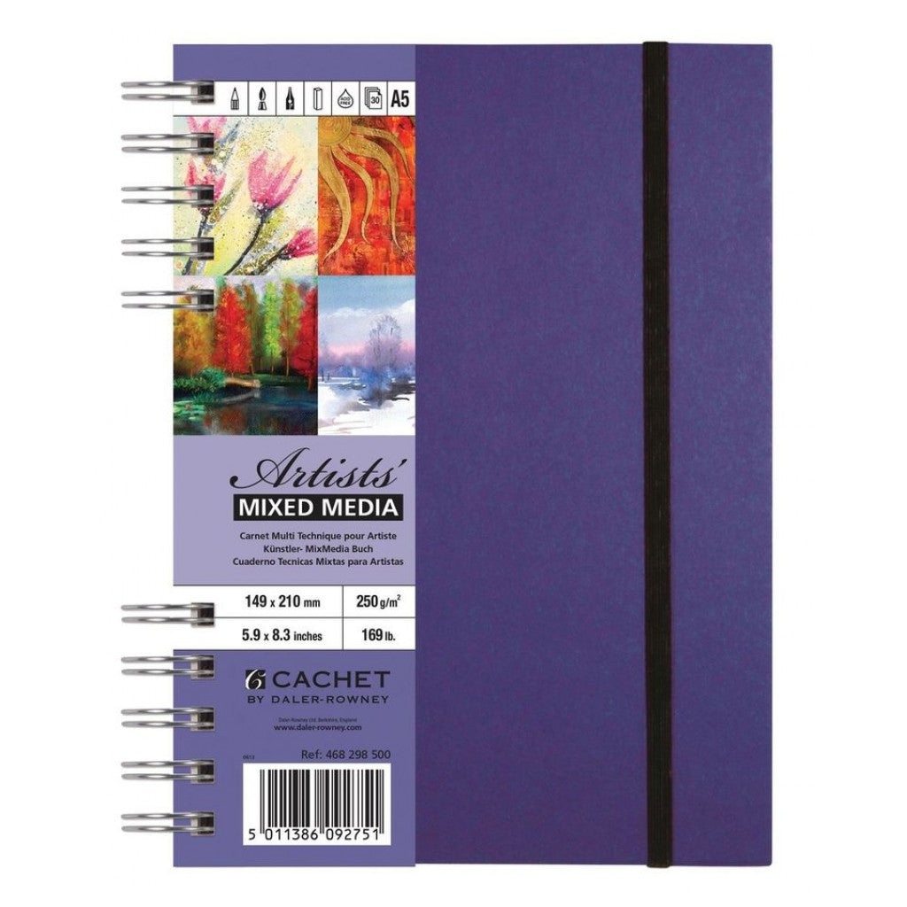 DR Cachet Artists´ Mixed Media, 30ark, 250gr - A5 Skissebok
