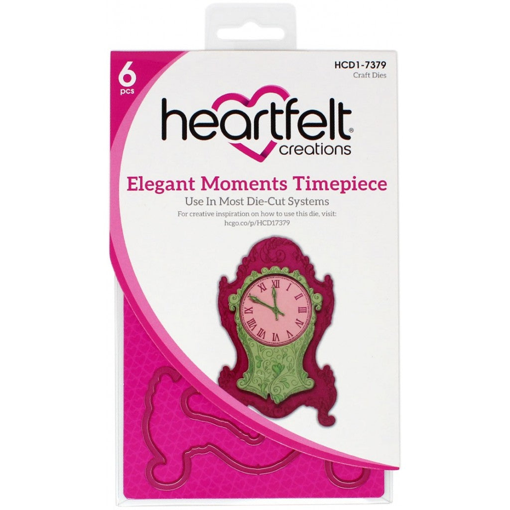 Heartfelt Creations Cut & Emboss Dies - Elegant Moments Timepiece