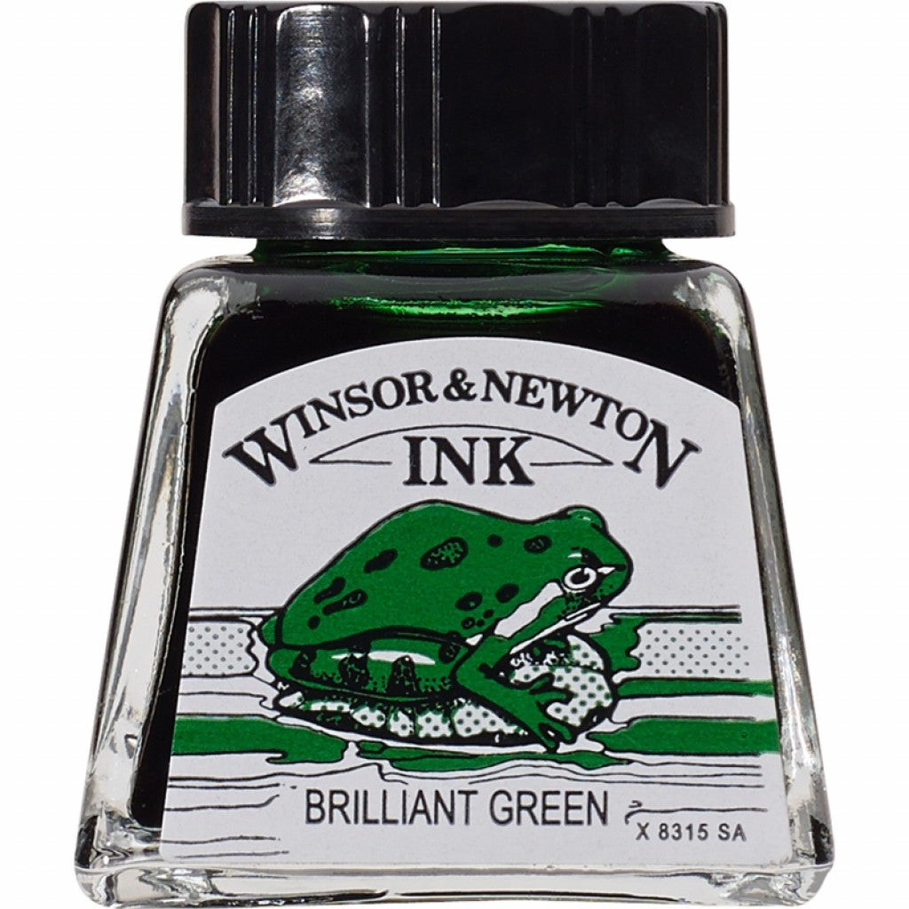 W&N - Drawing Ink 14ml - 046 Brilliant Green