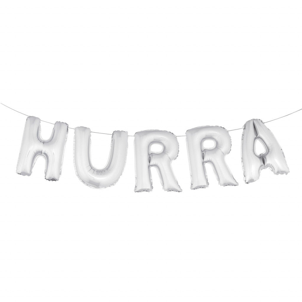Ballonger i Folie, Hurra - Sølv