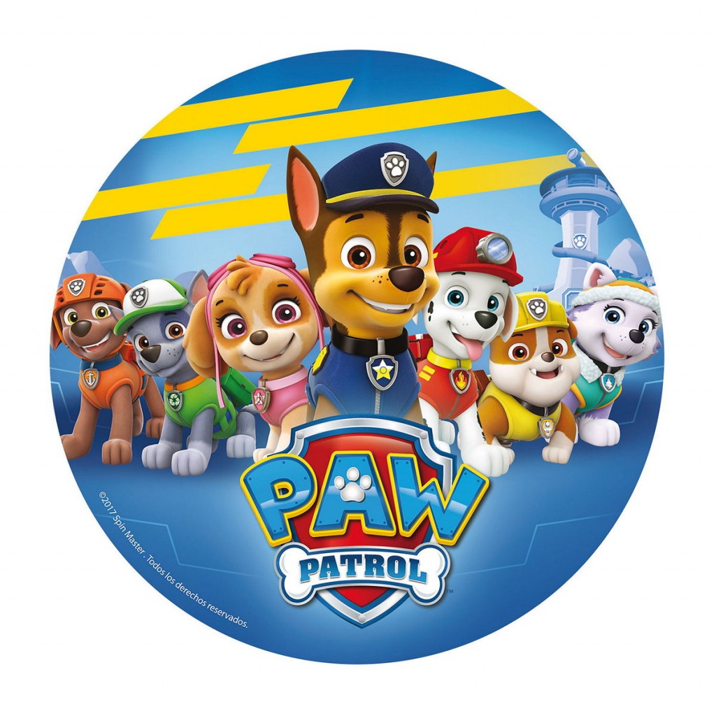 Kakebilde 20cm - Paw Patrol