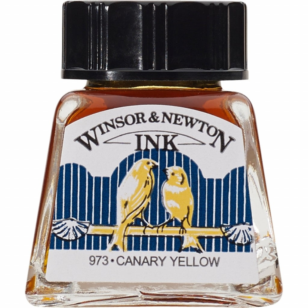 W&N - Drawing Ink 14ml - 123 Canary Yellow