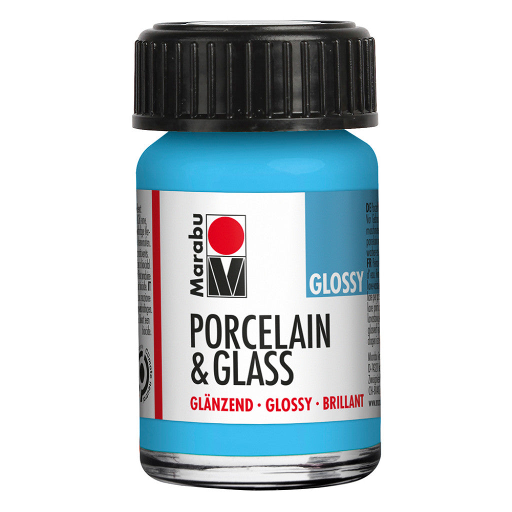Marabu Porcelain & Glass Blank 15ml - 090 Lys blå