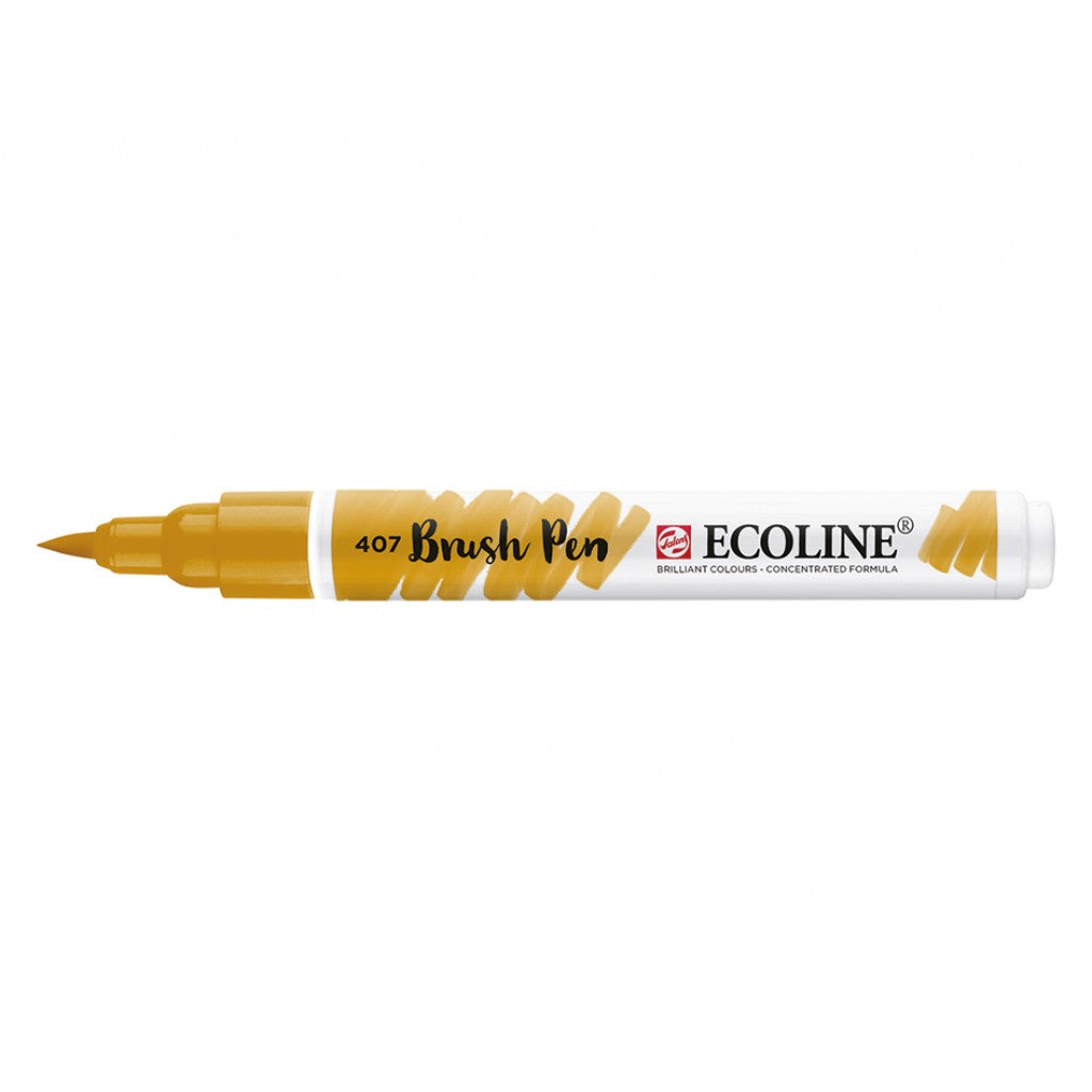 Talens Ecoline Brush Pen - 407 Deep Ochre