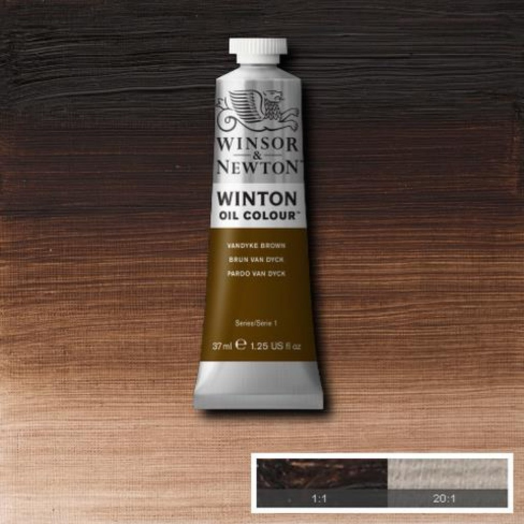 W&N - Winton Oil 37ml - 676 Vandyke Brown