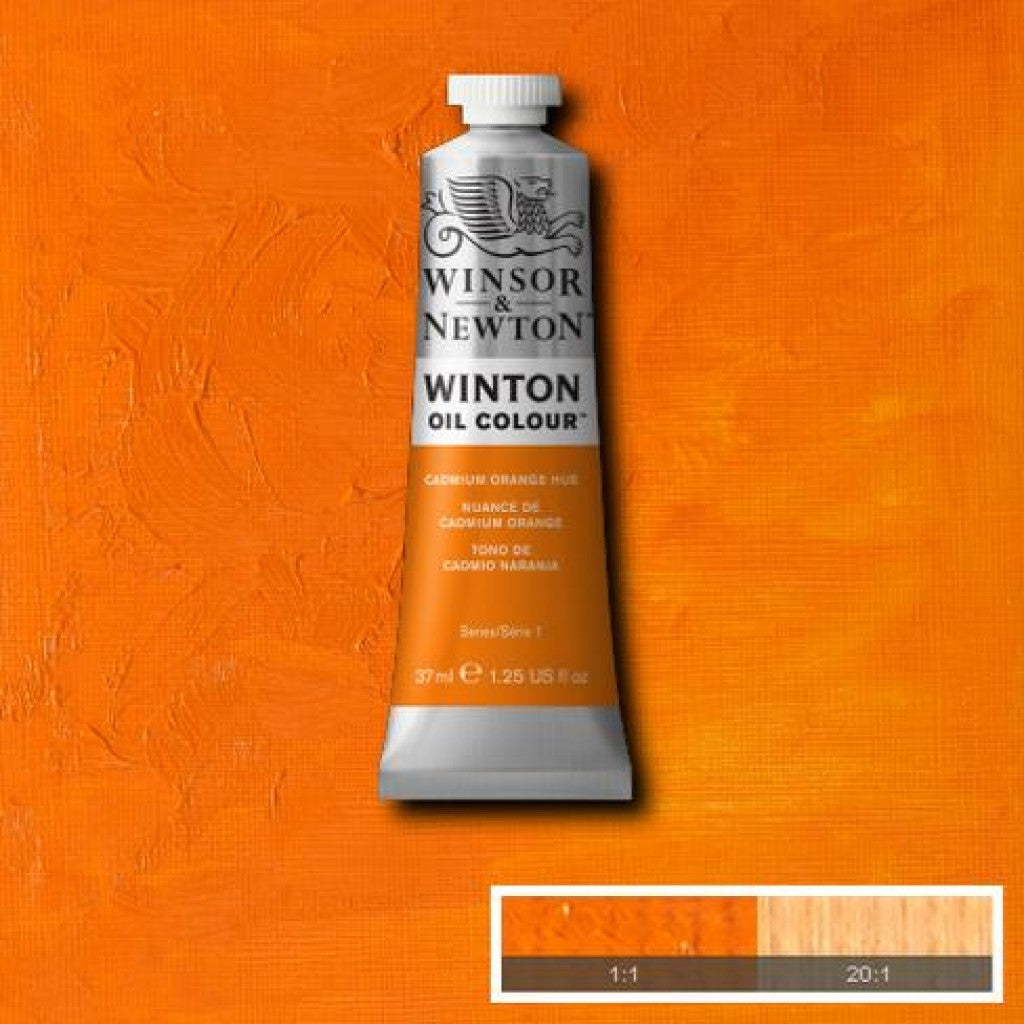 W&N - Winton Oil 37ml - 090 Cadmium Orange Hue