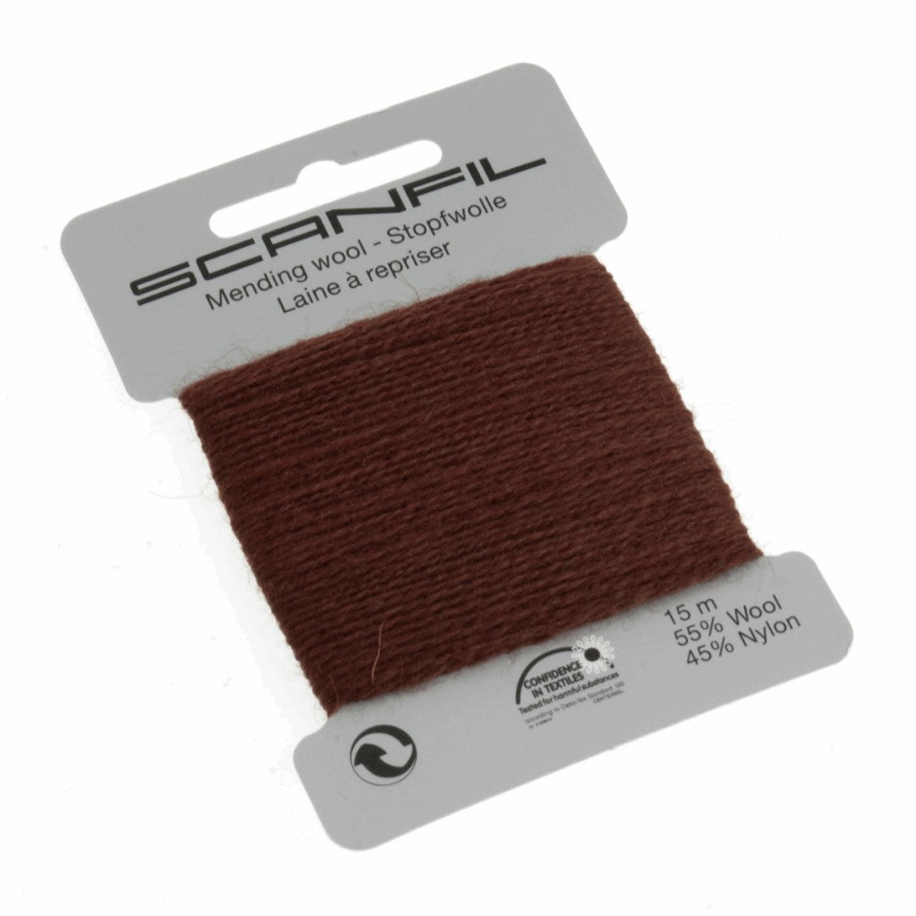 Stoppegarn i ull - 76060 - Brun