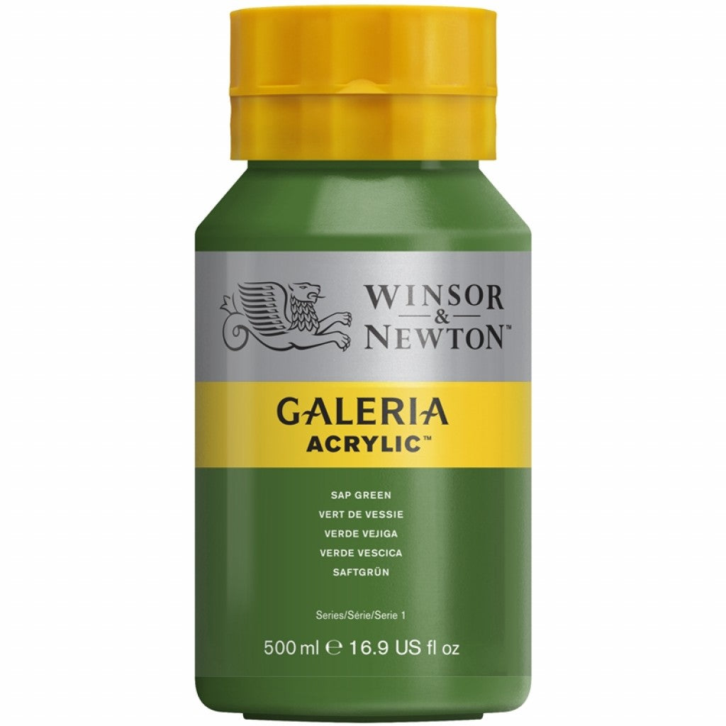 W&N - Galeria Acrylic 500ml - 599 Sap Green