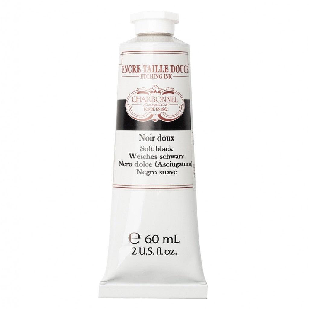Charbonnel - Etching Ink 60ml - Soft Black - HobbyHimmelen