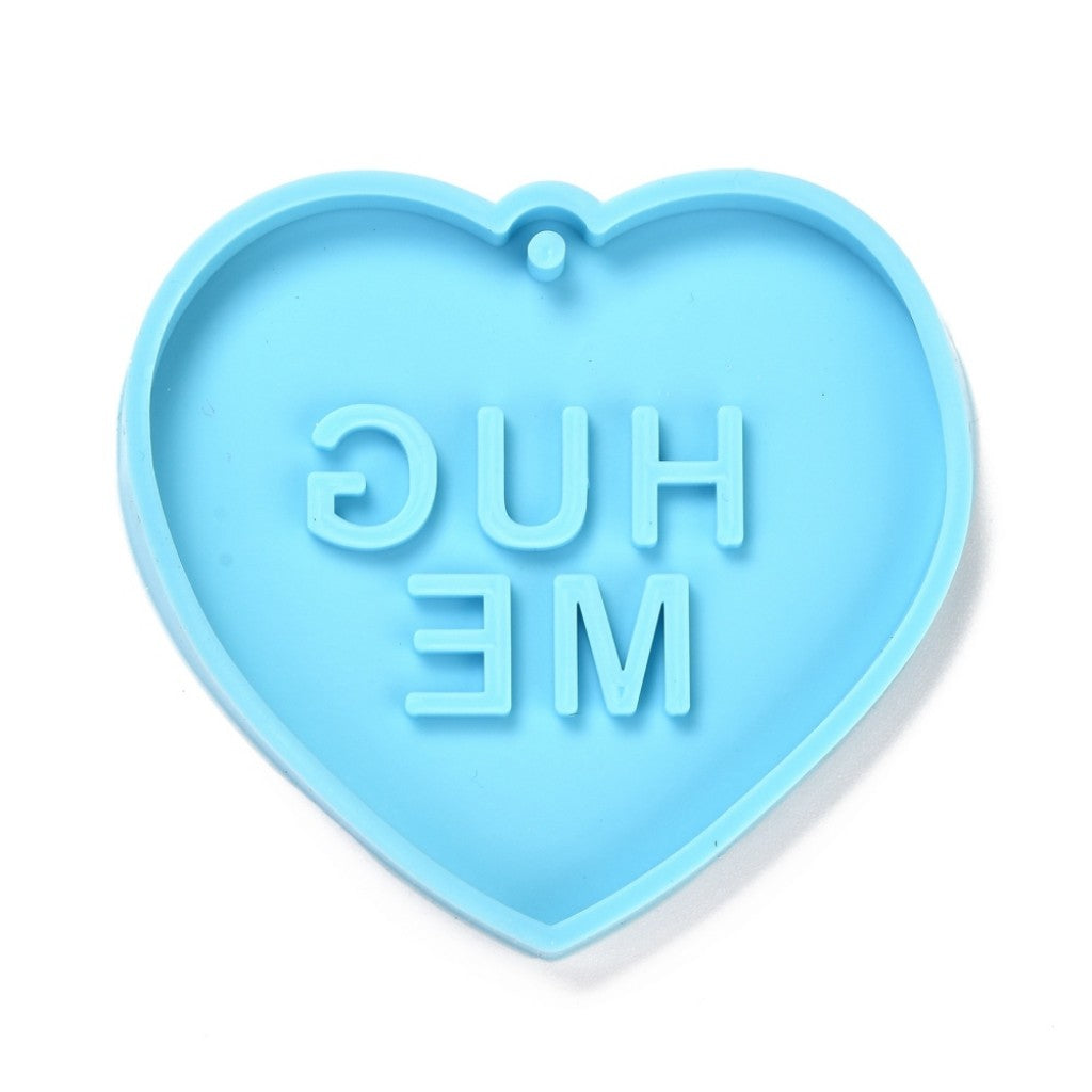 Silikonform 60x66x6mm - Anheng Hjerte "Hug Me"