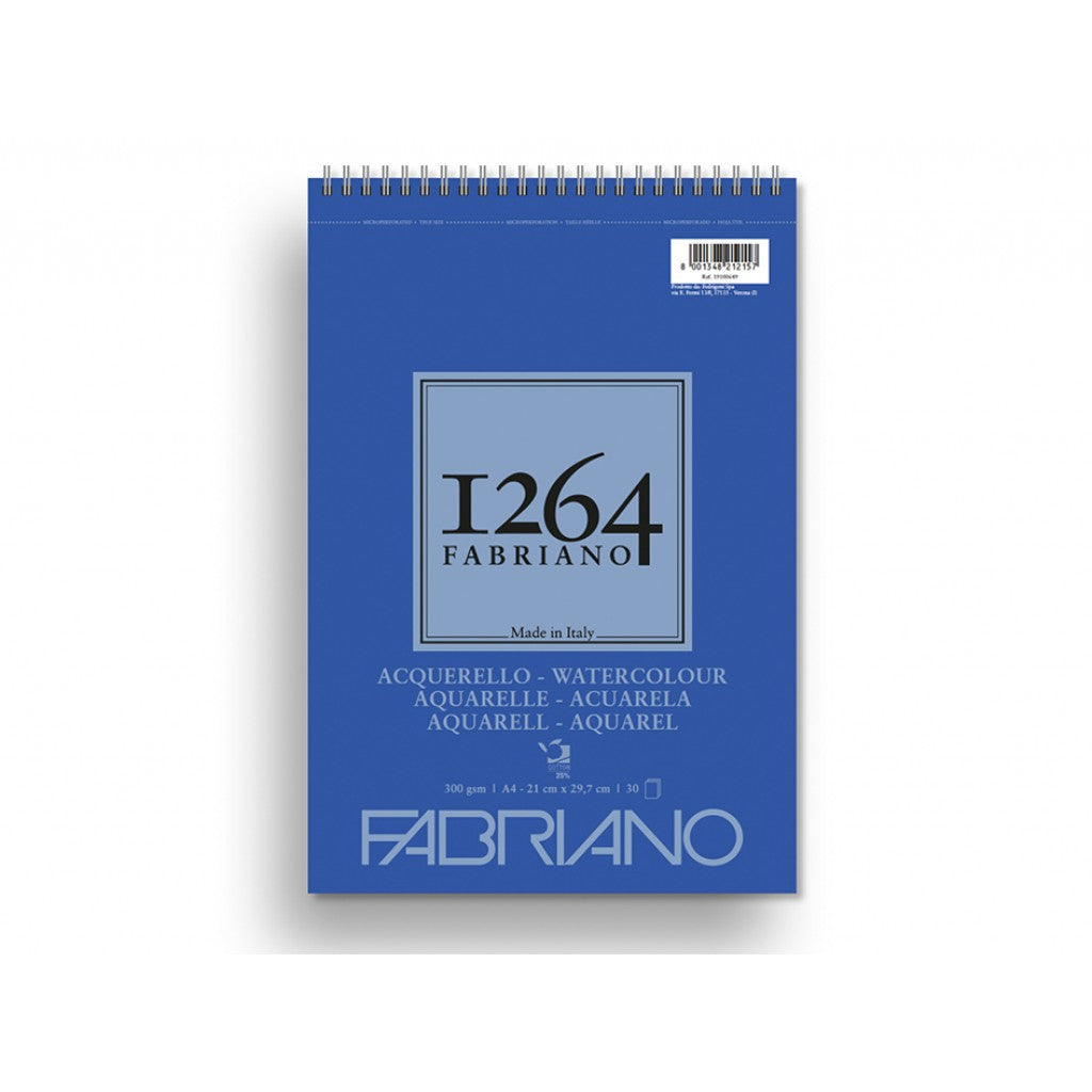 Fabriano 1264 Watercolour - Spiral 300g A3 30ark