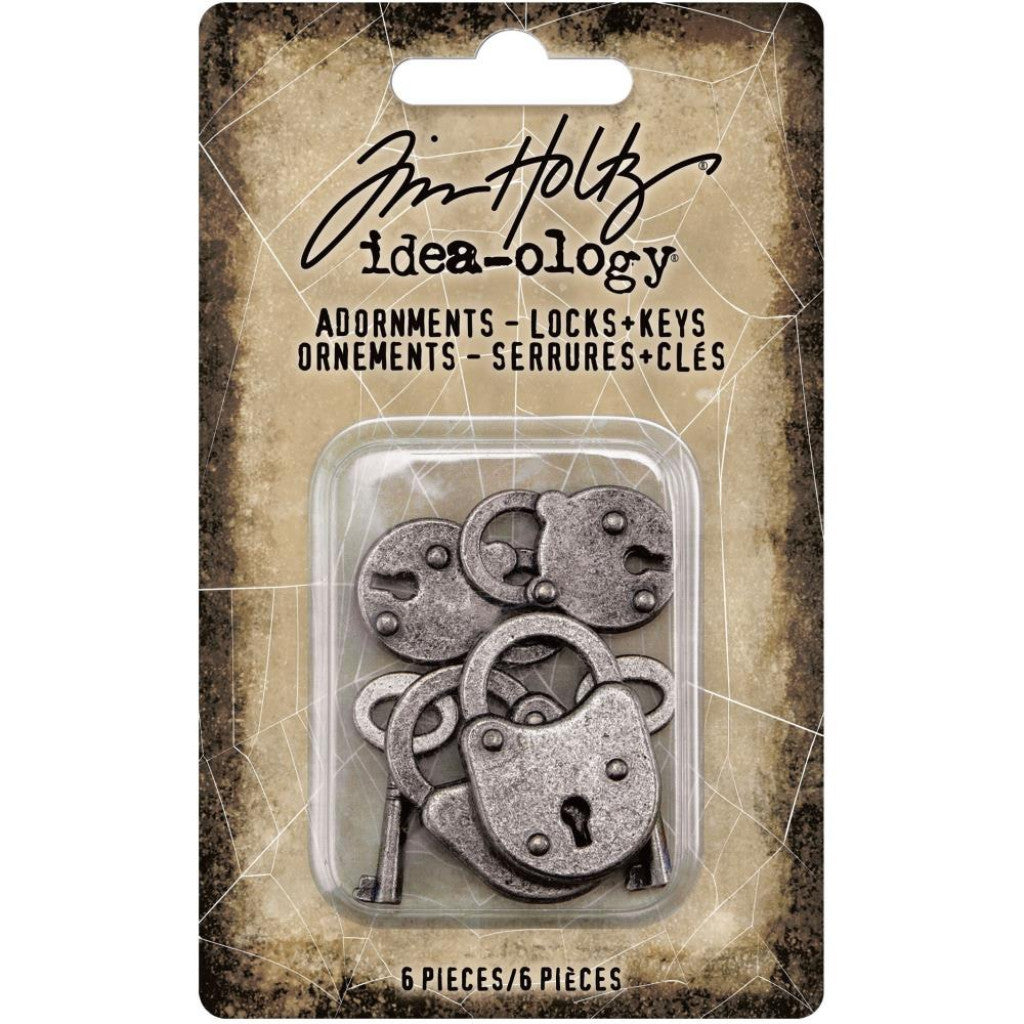 Tim Holtz Idea-Ology Metal Adornments - Locks & Keys