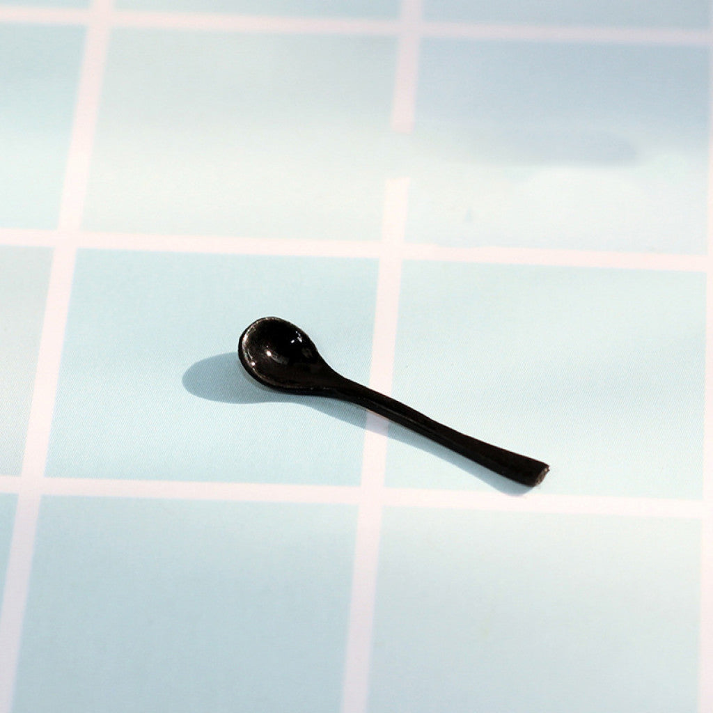 #1 Miniatyr 22x5mm - 2stk Skjeer Svart