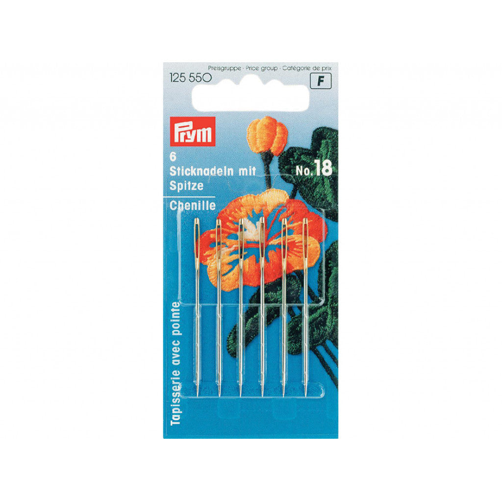 Prym Broderinåler - Spiss No.18 - 6stk
