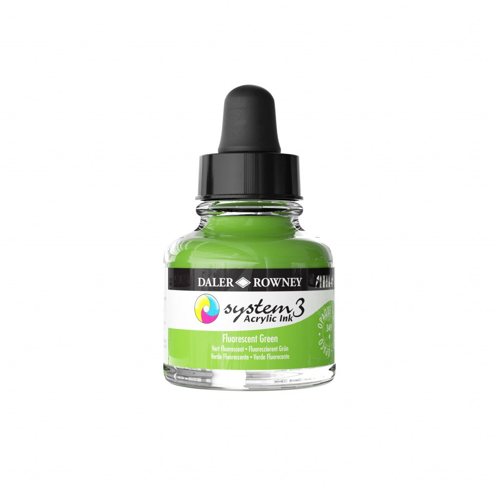Daler Rowney - System3 Ink 29,5ml - 349 Fluorescent Green