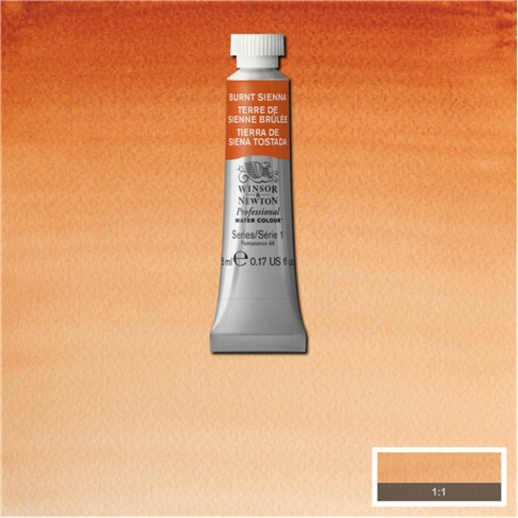 W&N - Artists Water Colour 5ml - 074 Burnt Sienna