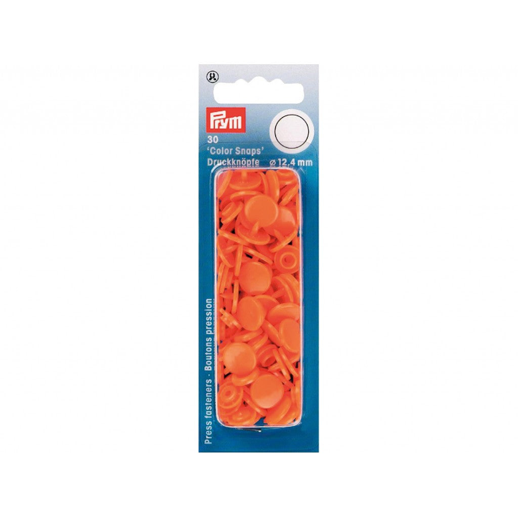 Prym Non-sew Color Snaps - Ø12.4 - Orange