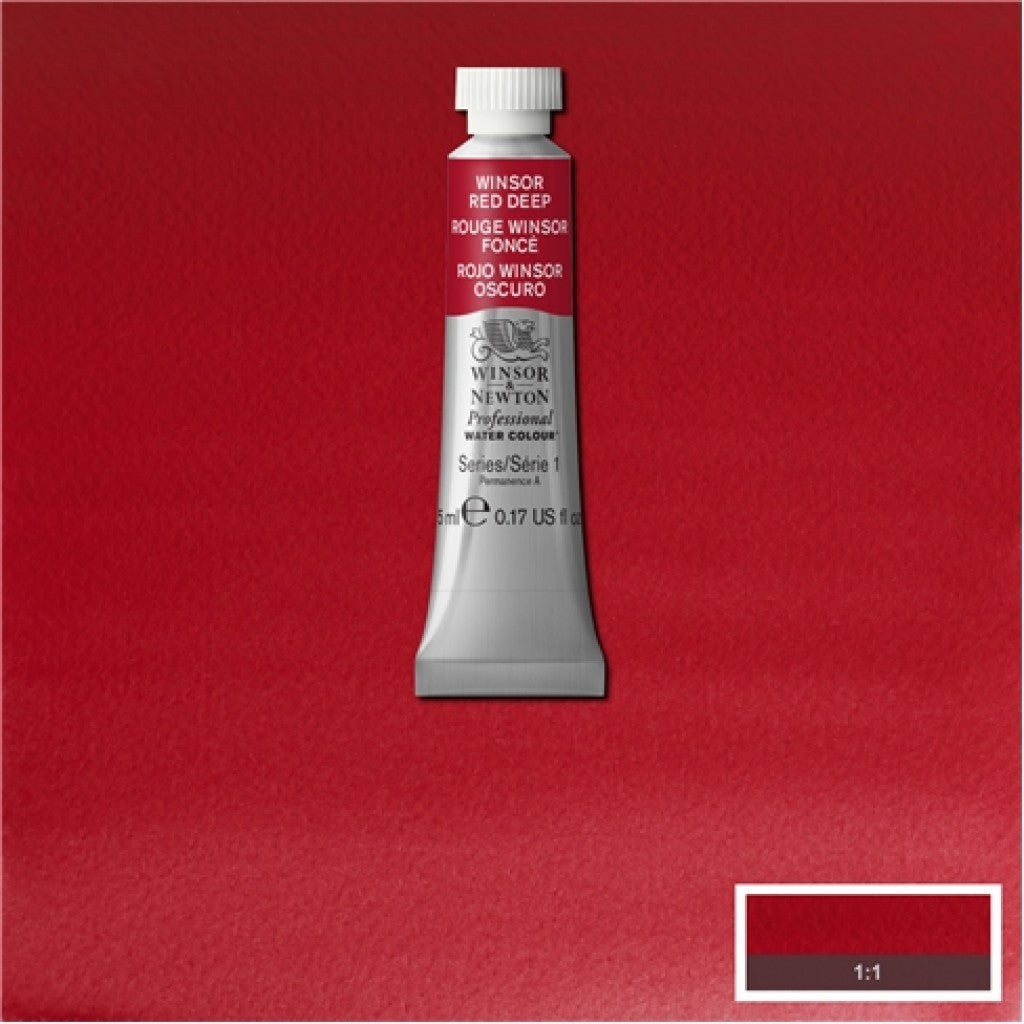 W&N - Artists Water Colour 5ml - 725 Winsor Red Deep