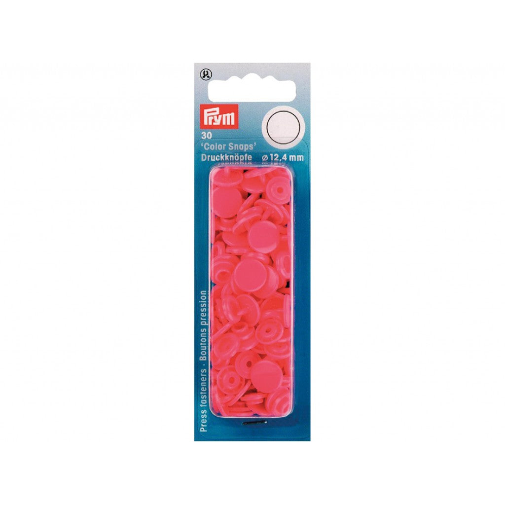 Prym Non-sew Color Snaps - Ø12.4 - Bringebær