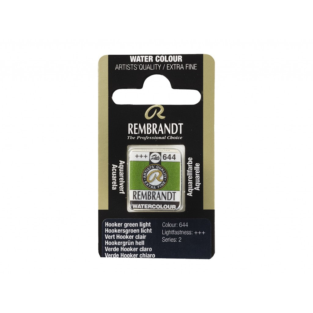 Rembrandt Akvarell Halfpan - Hooker Green Light 644