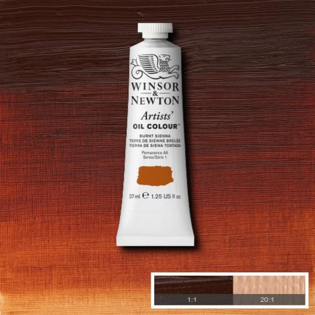 W&N - Artists Oil 37ml - 074 Burnt Sienna