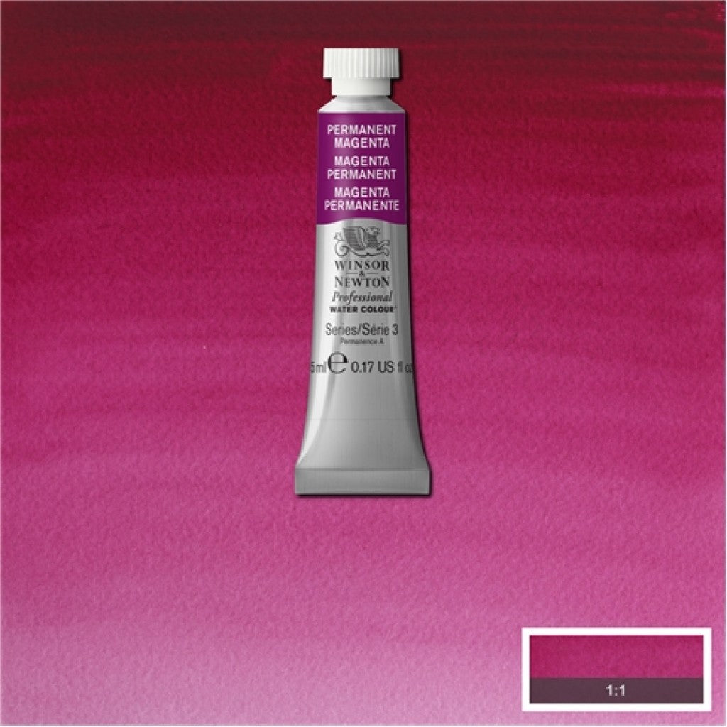 W&N - Artists Water Colour 5ml - 489 Permanent Magenta
