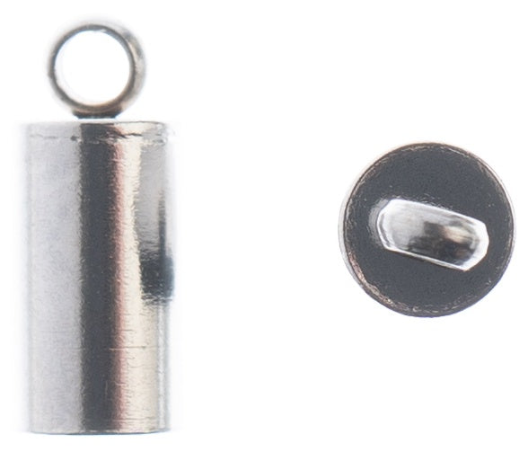 Rustfritt Stål Endestykke, 10stk - 8x4.5mm