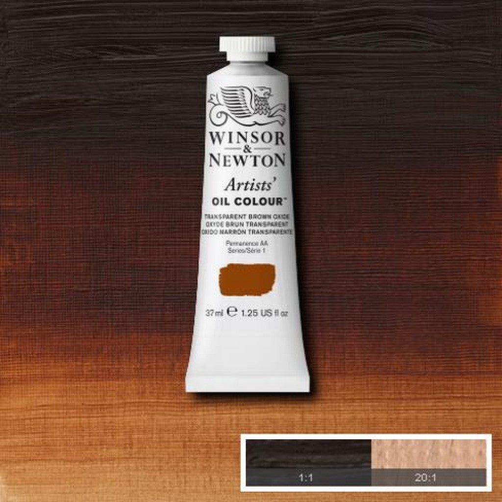 W&N - Artists Oil 37ml - 648 Transparent Brown Oxide