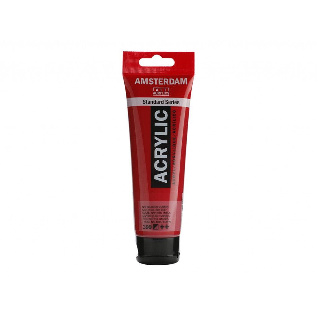 Amsterdam Standard 120ml - 399 Napthol Red Deep - HobbyHimmelen