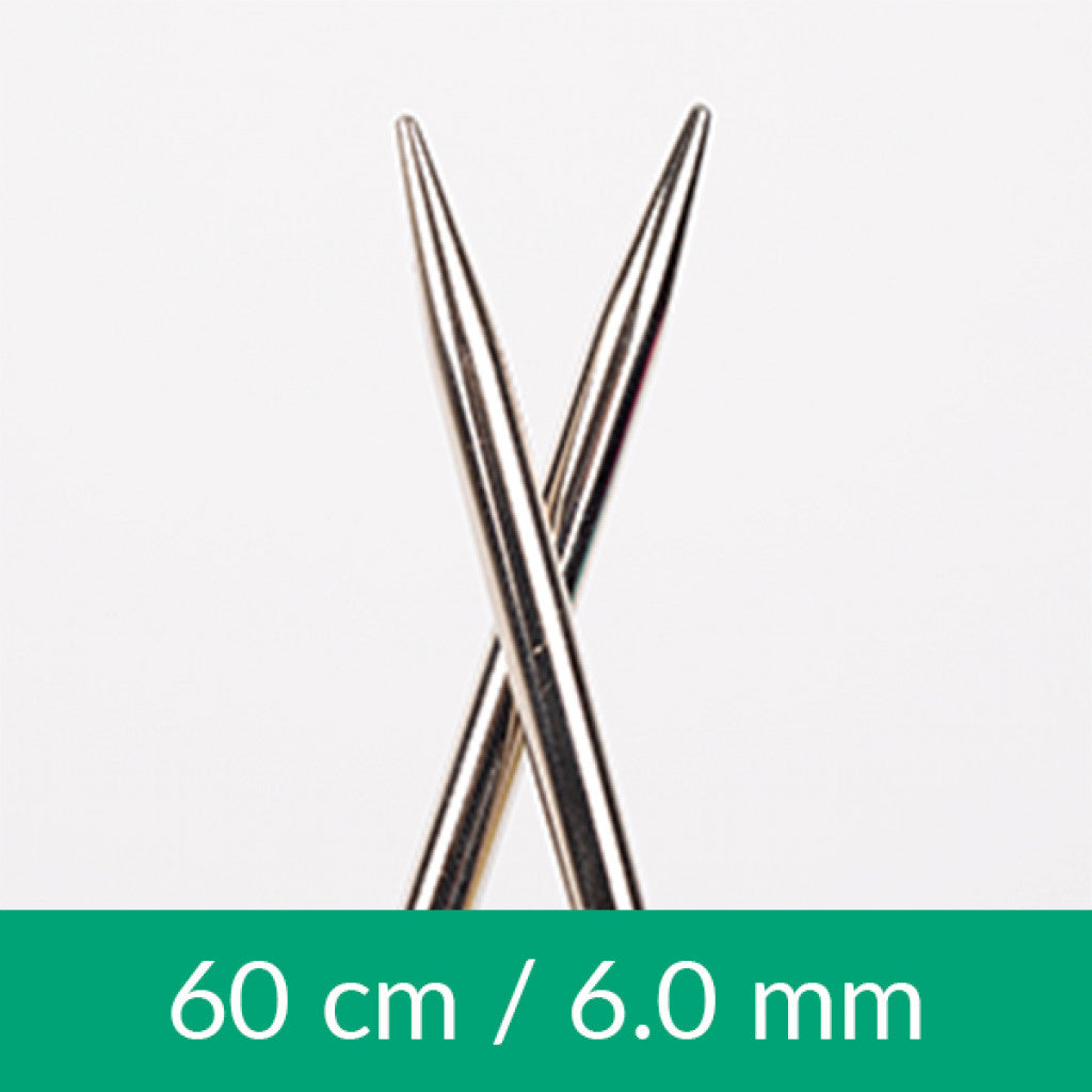 Drops Rundpinne Metall, 60cm - 6.00mm