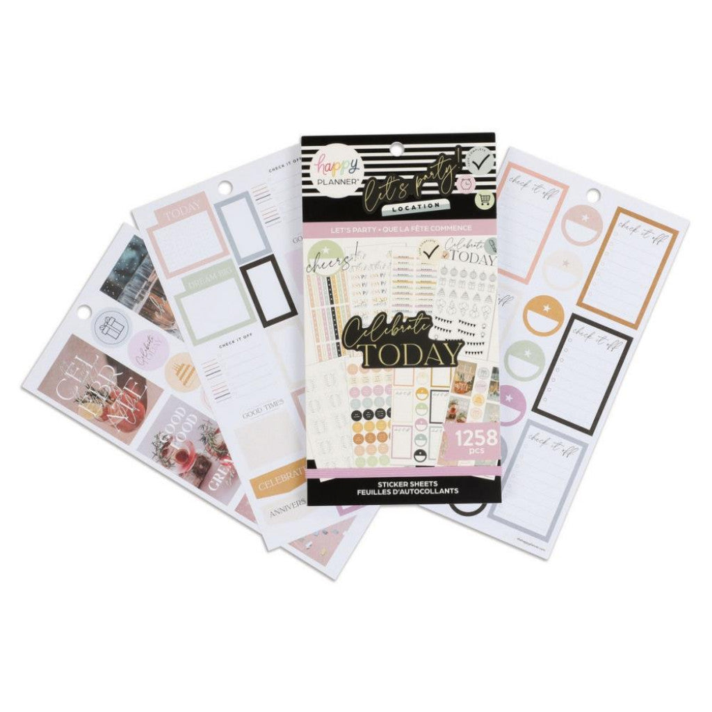 Happy Planner Sticker Value Pack 30ark - Let's Party