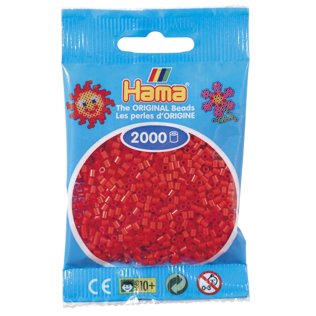 Hama Mini 2000stk - 05 Rød